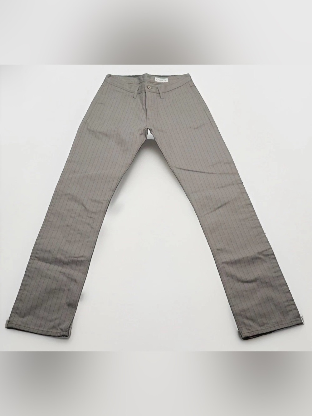 GUSTIN striped jeans made in the USA Pinstripe Pants Gray Light Grape Size 35